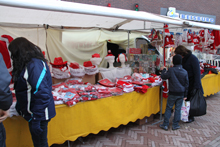 markt met kerstklokkenzondag