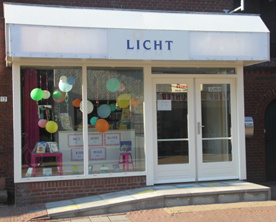 Licht boekenwinkel